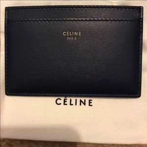 Celine Navy Card Holder